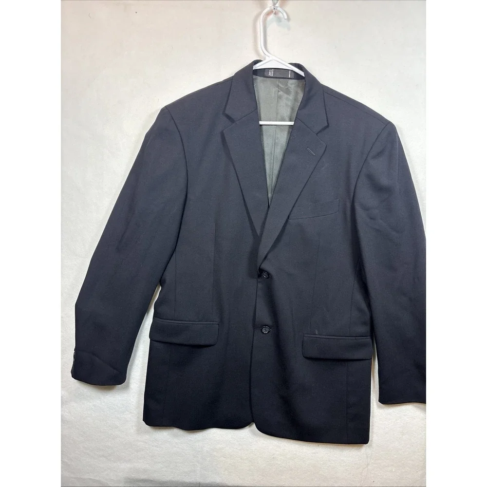 Emanuel Ungaro Suit Men 40r /34x 29.5Blue  100 Acetate Blazer Classic 2 Piece